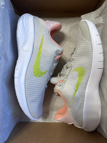 Nike Women's Flex Experience Run US 6.5 Light Bone Atomic Green DD9283-00