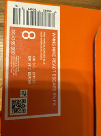 Nike Women's React Escape Run Flyknit Running Shoe 8 Pink/Black Blue